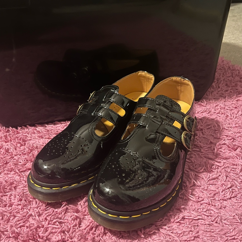 Platform Black Mary Jane Doc Martens